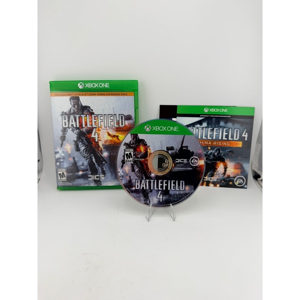 Battlefield 4 Xbox One EA DICE First Person Shooter Video Game with Case